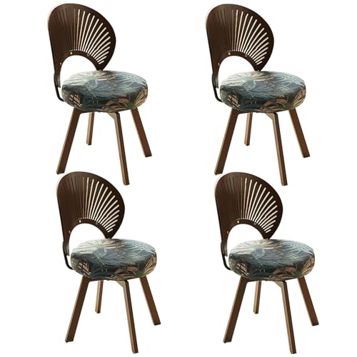HGTRH 360° Rotating Fabric Upholstered Chair, Dining Chair with Carbon Steel Legs Wood Shell Shape Backrest Easy to Assemble 331lbs Loadings B 4pcs HGTRH 360° Rotating Fabric Upholstered Chair, Dining Chair with Carbon Steel Legs Wood Shell Shape Backrest Easy to Assemble 331lbs Loadings B 4pcs von HGTRH