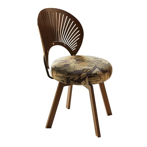 HGTRH 360° Rotating Fabric Upholstered Chair, Dining Chair with Carbon Steel Legs Wood Shell Shape Backrest Easy to Assemble 331lbs Loadings C 1pc HGTRH 360° Rotating Fabric Upholstered Chair, Dining Chair with Carbon Steel Legs Wood Shell Shape Backrest Easy to Assemble 331lbs Loadings C 1pc von HGTRH