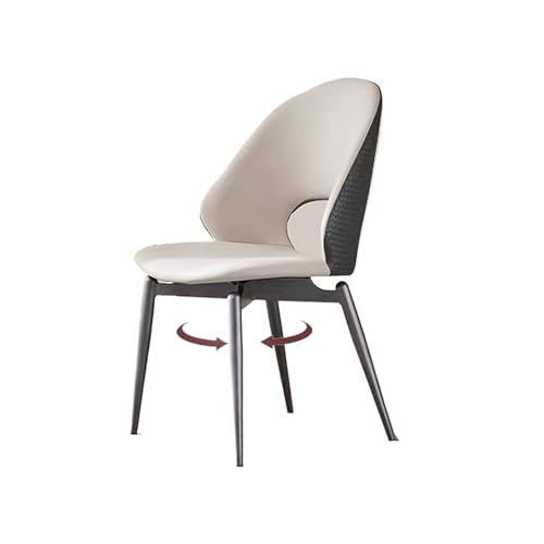 HGTRH EsszimmerstüHle Modernes Design Muschel Form, KüChenstüHle Gepolstert 2er 4er 6er Set, Esszimmerstuhl Drehbar mit Armlehne Leder 360°,mit rutschfest Und GeräUschlos Metallbeinen Light Grey 1pcs HGTRH EsszimmerstüHle Modernes Design Muschel Form, KüChenstüHle Gepolstert 2er 4er 6er Set, Esszimmerstuhl Drehbar mit Armlehne Leder 360°,mit rutschfest Und GeräUschlos Metallbeinen Light Grey 1pcs von HGTRH