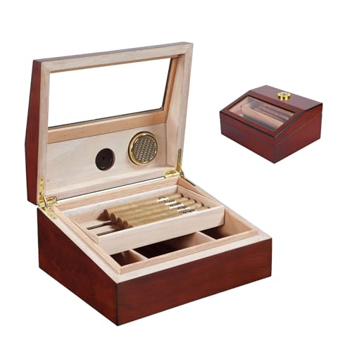 HGTRH Humidor, Cigar Cabinet with Built-in Humidifier Hygrometer Window Design Removable Compartment Cigar Box HGTRH Humidor, Cigar Cabinet with Built-in Humidifier Hygrometer Window Design Removable Compartment Cigar Box von HGTRH