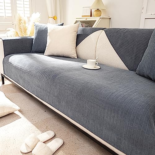 HGTRH Sofa üBerzug Hundeschutz, Couch üBerzug L Form für Katzen, Sofaschoner SitzfläChe rutschfest Sofabezug Sofa Sitzkissenbezug Weicher Chenille Sofa Schutzdecke für Wohnzimmer für Wohnzimmer von HGTRH