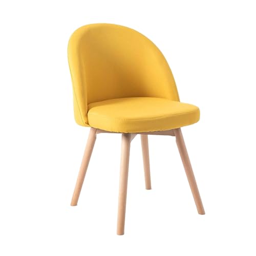 HGTRH Swivel Dining Chairs, Conference Chairs with Curved Backrest Upholstered Armchair with Solid Wood Legs Lounge Chair A 1pc HGTRH Swivel Dining Chairs, Conference Chairs with Curved Backrest Upholstered Armchair with Solid Wood Legs Lounge Chair A 1pc von HGTRH