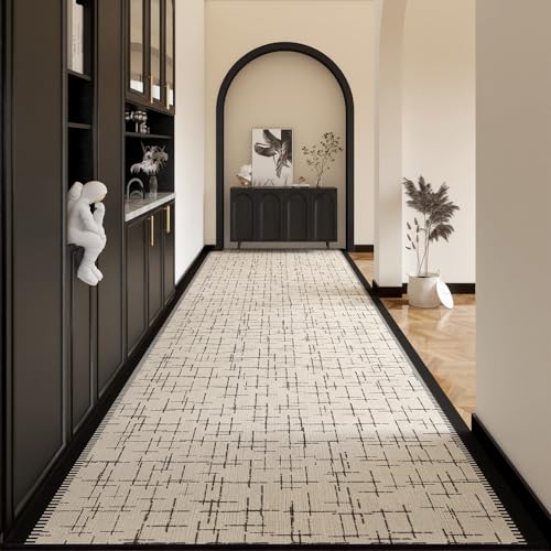HGTRH Teppich LäUfer Flur KüChe Rutschfes, Waschbar Meterware Korridor TeppichläUfer Esszimmer Wohnzimmer KüChenteppich Lang FlurläUfer Polyester Design Anpassbar Schmutzfangmatte A 120x400cm HGTRH Teppich LäUfer Flur KüChe Rutschfes, Waschbar Meterware Korridor TeppichläUfer Esszimmer Wohnzimmer KüChenteppich Lang FlurläUfer Polyester Design Anpassbar Schmutzfangmatte A 120x400cm von HGTRH