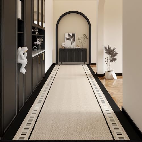 HGTRH Teppich LäUfer Flur KüChe Rutschfes, Waschbar Meterware Korridor TeppichläUfer Esszimmer Wohnzimmer KüChenteppich Lang FlurläUfer Polyester Design Anpassbar Schmutzfangmatte D 60x220cm HGTRH Teppich LäUfer Flur KüChe Rutschfes, Waschbar Meterware Korridor TeppichläUfer Esszimmer Wohnzimmer KüChenteppich Lang FlurläUfer Polyester Design Anpassbar Schmutzfangmatte D 60x220cm von HGTRH
