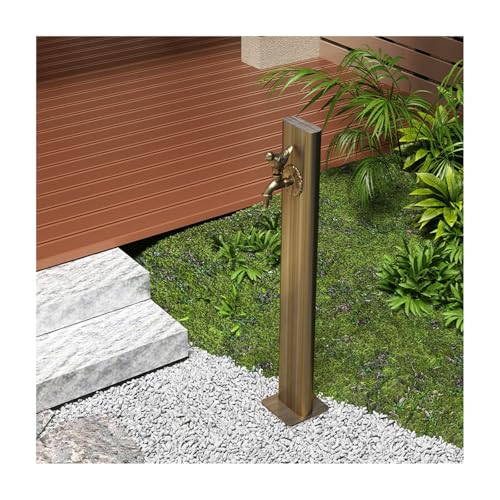 Vertikale Garten-Wassersäule aus Edelstahl, antiker Frostschutzwasserhahn for den Außenbereich, Wasserspender, Hydrant, bodenmontierter Wasserhahn for den Hof von HGTYDV2
