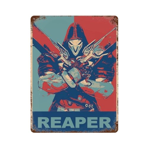 HGUXXURB Kunstposter für das Videospiel OverwatchWall Decor Kunst Metall Blechposter Moderne Bar Dekorationen 40 x 30 cm HGUXXURB Kunstposter für das Videospiel OverwatchWall Decor Kunst Metall Blechposter Moderne Bar Dekorationen 40 x 30 cm von HGUXXURB