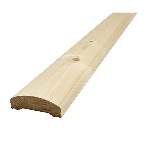 HGV Handlauf für Holzbalkon - Nordische Fichte 2115/4-1 Fi (1480x115x40mm), Hellbraun Natur von HGV