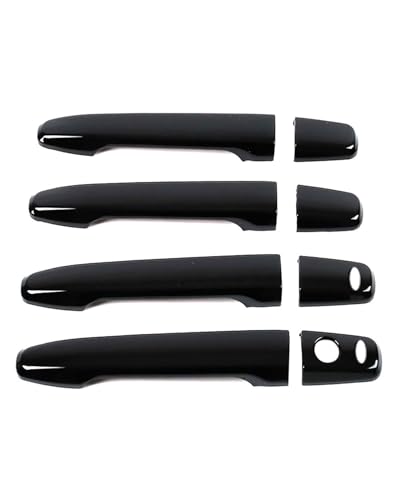 HGYFS5 Scratch Protection Einloch-Türgriffdekoration Für Outlander (Bj.2006-2012) - Tuning-Set Mit Kratzschutz(Dual smart bright black) von HGYFS5