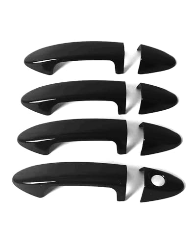 HGYFS5 Scratch Protection Einloch-Türschalenabdeckung FÜR Ford Escort 2015-2019 Kratzfester Dekorationsumbausatz Anti-Scratch Covers(Bright black) von HGYFS5