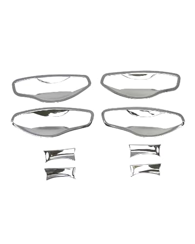 HGYFS5 Scratch Protection Einzelloch Chrom Türgriffschutz Für Hyundai Santa Fe IX45 2013-2017 - Kratzfeste Dekorleiste Mit Schutzfolie Für Türschalen Anti-Scratch Covers(Door bowl) von HGYFS5