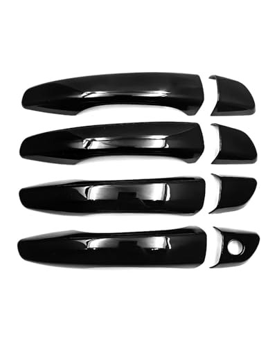 HGYFS5 Scratch Protection FÜR C4 Cactus 2014-2018 Einloch Außentürgriffdekoration Kratzschutz Schutzfolie Karosserieaccessoires Anti-Scratch Covers(Bright black) von HGYFS5