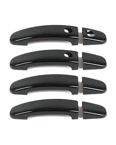 HGYFS5 Scratch Protection FÜR Ford Escape 2013-2018 Einloch Doppelt-Smart Türgriffabdeckung Dekorativer Kratzschutz Anti-Scratch Covers(Carbonfaser-Muster) von HGYFS5