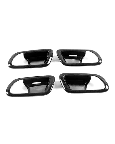 HGYFS5 Scratch Protection FÜR Grand Cherokee 2017 - Einloch Türgriffabdeckung Mit Kratzschutz - Schutzfolie Für Türschalen Dekoration Anti-Scratch Covers(Inner door bowl-carbon fiber) von HGYFS5