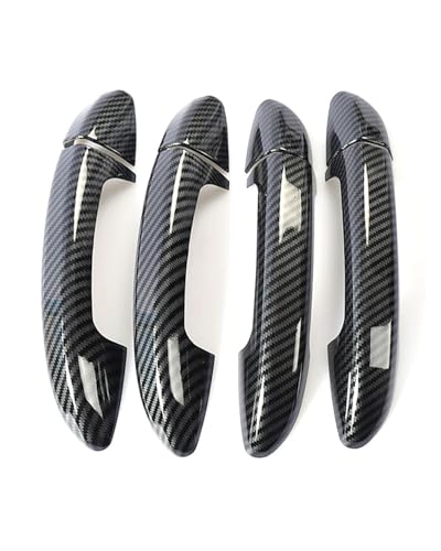 HGYFS5 Scratch Protection FÜR Magotan 2007-2016 - Türgriffabdeckung Ohne Bohrung Mit Türschalen-Dekor Und Kratzschutz Anti-Scratch Covers(Carbon fiber) von HGYFS5