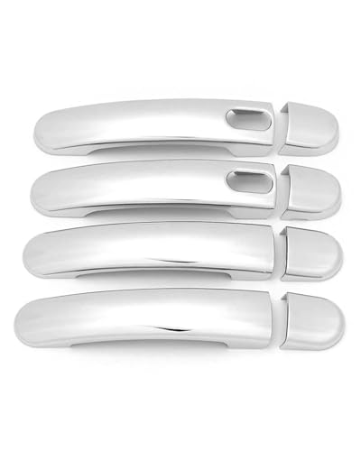 HGYFS5 Scratch Protection FÜR Octavia 2004-2012 Lochlose Doppel-Smart-Türgriffabdeckung ABS Kratzfester Schalen-Schutz Aufwertungszubehör Anti-Scratch Covers(Electroplating) von HGYFS5