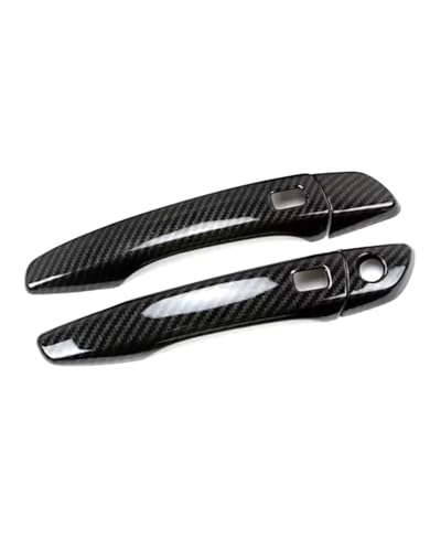 HGYFS5 Scratch Protection FÜR Peugeot 308 T9 2015-2022 - Türgriffverkleidung Dual-Smart Mit Einzelloch & Kratzfestem Schalenprotektor Für-Upgrades Anti-Scratch Covers(2 doors carbon fiber pattern) von HGYFS5