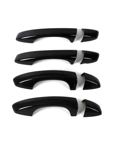 HGYFS5 Scratch Protection FÜR Seat Leon 5F 2013-2019 Türgriff Ohne Bohrung Dekorativer Kratzschutz Zubehör Für Türschalenmodifikation Anti-Scratch Covers(Bright black) von HGYFS5