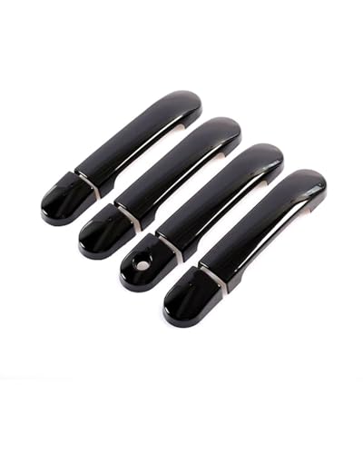 HGYFS5 Scratch Protection FÜR Tiida C11 2005-2010 - Türgriffverkleidung Mit Einzelloch & Kratzfestem Schalenprotektor Anti-Scratch Covers(Bright black) von HGYFS5