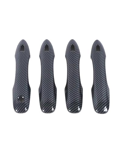 HGYFS5 Scratch Protection FÜR Toyota Allion 2021-2023 - Quad-Smart Türgriffabdeckung Mit Einzelloch & Kratzfestem Schalenprotektor Für Tuning Anti-Scratch Covers(Carbonfaser-Muster) von HGYFS5