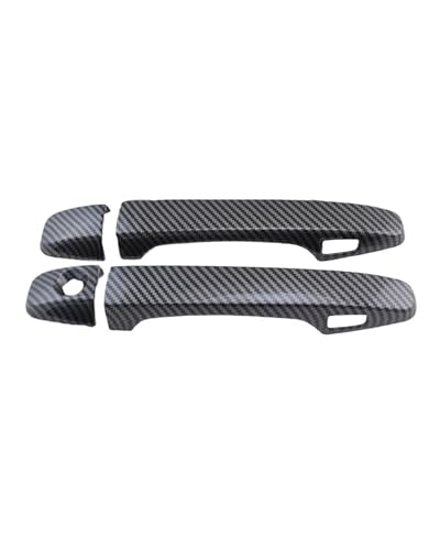 HGYFS5 Scratch Protection FÜR Toyota Prius 30er Baureihe 2009-2015 Einloch Zweifach Intelligente Türgriffschale Kratzschutz Umbausatz Autogriffschutz Anti-Scratch Covers(2 doors carbon fiber pattern) von HGYFS5