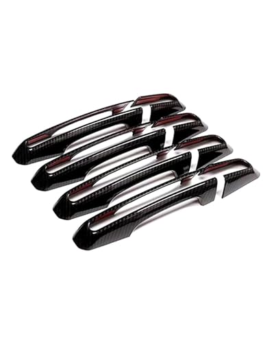 HGYFS5 Scratch Protection Für Jaguar E-Pace 2018-2021 Chrom Türgriffleisten Kratzfester Schutzfilm Dekorative Zubehörteile Anti-Scratch Covers(Carbon fiber) von HGYFS5