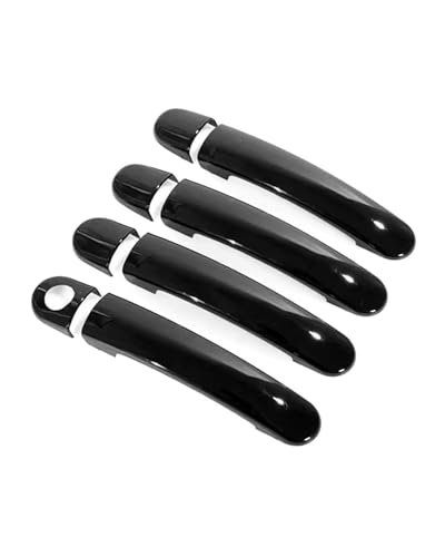 HGYFS5 Scratch Protection Für SEAT Altea 2004-2015 Türgriff Mit Einem Und Zwei Löchern & Schalen-Schutz, Kratzschutz-Set Anti-Scratch Covers(Single-hole gloss black) von HGYFS5