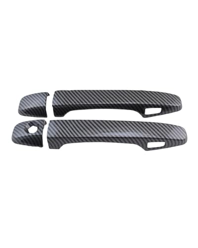 HGYFS5 Scratch Protection Für Subaru WRX 2014-2020 Einloch Zweifach Intelligente Türgriffdekorschale Karosserie-Dekoration Kratzschutz Umbausatz Anti-Scratch Covers(2 doors carbon fiber pattern) von HGYFS5