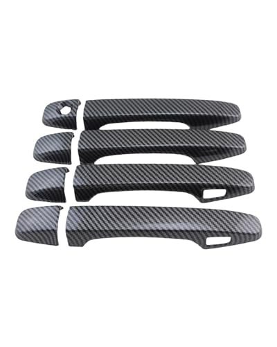 HGYFS5 Scratch Protection Für Subaru WRX 2014-2020 Einloch Zweifach Intelligente Türgriffdekorschale Karosserie-Dekoration Kratzschutz Umbausatz Anti-Scratch Covers(Carbonfaser-Muster) von HGYFS5
