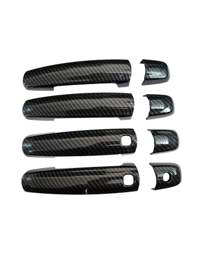 HGYFS5 Scratch Protection Für Suzuki Kizashi 2010-2015 Einzelloch Doppelsensoren Türgriffschale Dekorfolie Kratzschutz Abdeckung Außenbereich Anti-Scratch Covers(Carbon fiber pattern A) von HGYFS5