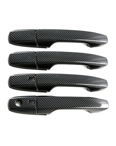 HGYFS5 Scratch Protection Für Toyota Wigo 2023-2024 Rechtslenkung Einloch-Doppel-Smart-Türgriff Kratz- & Stoßfeste Umrüstungszubehörteile Anti-Scratch Covers(Carbonfaser-Muster) von HGYFS5