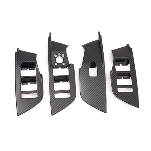 HGYFS5 Scratch Protection Innen Türgriffleiste Und Armlehne Für A6L 2019-2023, Dekoratives Zubehör(Interior Armrest-Carbon Fiber) von HGYFS5