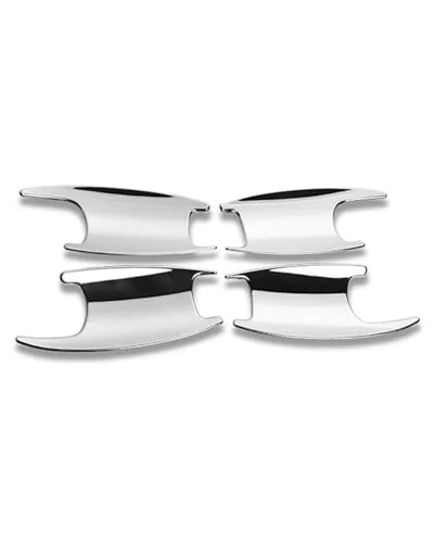 HGYFS5 Scratch Protection Kompatibel Mit Benz GLA GLA-Klasse 2015-2019 Einloch Vollumhüllender Türgriff Schutzdekoratives Zubehör Anti-Scratch Covers(Electroplated door bowl) von HGYFS5