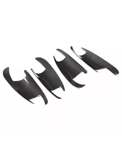 HGYFS5 Scratch Protection Kompatibel Mit Benz ML M-Klasse 2012-2015 Voll-/Teilabdeckung Türschalenzuggriff Einloch Türgriff Zubehör Anti-Scratch Covers(Door bowl carbon fiber pattern) von HGYFS5