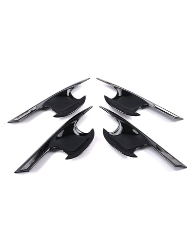 HGYFS5 Scratch Protection Kompatibel Mit Crider 2019-2024 Einloch Türgriff Zierrahmen Außenkratzschutz Abdeckung Für Türgriffschale Anti-Scratch Covers(Door bowl black label black) von HGYFS5