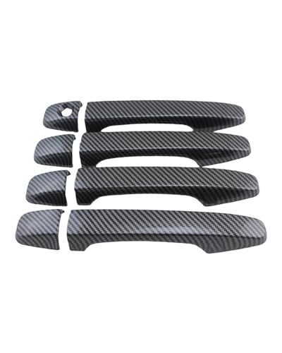 HGYFS5 Scratch Protection Kompatibel Mit Für Subaru Outback 2014-2021 Einloch Türgriffschalen-Dekoration Kratzschutz Umbausatz Für Karosseriegriffe Anti-Scratch Covers(Carbonfaser-Muster) von HGYFS5