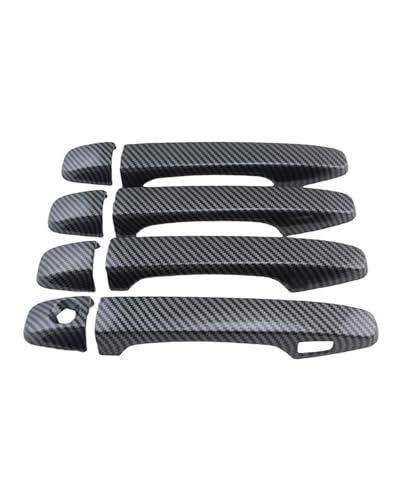 HGYFS5 Scratch Protection Kompatibel Mit Für Subaru WRX 2014-2020 Einloch 1-Intelligente Türgriffdekorschale Karosserie-Dekoration Kratzschutz Umbausatz Anti-Scratch Covers(Carbonfaser-Muster) von HGYFS5