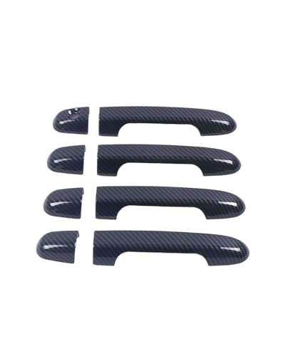 HGYFS5 Scratch Protection Kompatibel Mit Kia Cerato Spectra 2004-2009 Außen Türgriffabdeckung Einloch Kratzfest Türschalen-Schutz Anti-Scratch Covers(Single hole carbon fiber pattern) von HGYFS5