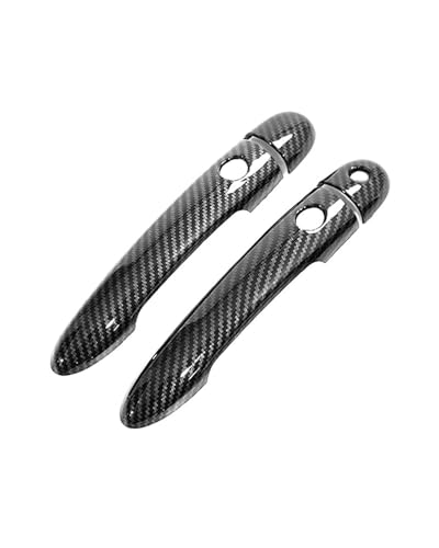 HGYFS5 Scratch Protection Kompatibel Mit Laguna X74 2002-2007 Einloch Türgriffschale Kratzfeste Umrüstzubehör Anti-Scratch Covers(2 doors dual smart carbon fiber) von HGYFS5