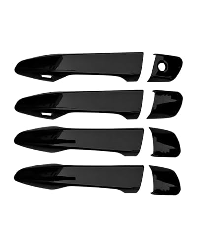 HGYFS5 Scratch Protection Kompatibel Mit Lexus RX270 AL10 2011-2015 Linkslenker Einloch Türgriff-Schalenzieher Kratzschutz Umbausatz Anti-Scratch Covers(Dual smart bright black) von HGYFS5