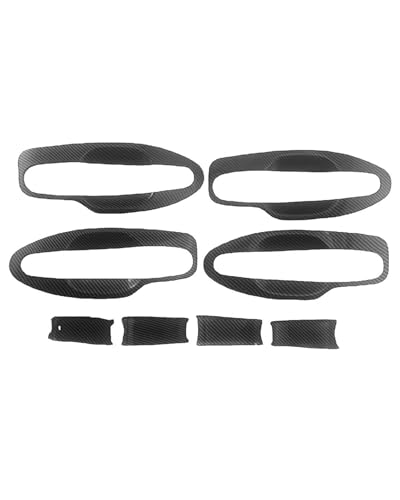 HGYFS5 Scratch Protection Kompatibel Mit Lexus RX300 1998-2003 Einloch Türgriff-Schalenzieher Kratzschutz Umbausatz Anti-Scratch Covers(Door bowl carbon fiber pattern) von HGYFS5