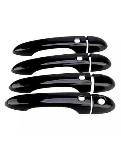 HGYFS5 Scratch Protection Kompatibel Mit Maserati Ghibli Quattroporte Levante Einzelloch 4-Sensoren Türgriffschale Abdeckung Kratzschutz Außenbereich Anti-Scratch Covers(Bright black) von HGYFS5