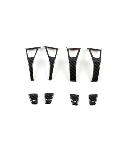 HGYFS5 Scratch Protection Kompatibel Mit Model 3/Y 2019-2023 Türgriff Kratzschutzfolie Carbonfaser-Optik Außenaccessoires Anti-Scratch Covers(19-23 door bowl carbon fiber) von HGYFS5