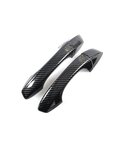 HGYFS5 Scratch Protection Kompatibel Mit NU7 2021-2023 Bohrungsfreie Doppelt Intelligente Türgriffabdeckung Kratzschutz Für Außentürschalen Anti-Scratch Covers(2 doors carbon fiber pattern) von HGYFS5