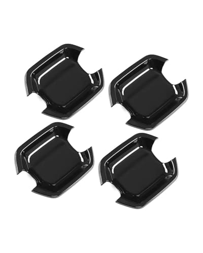 HGYFS5 Scratch Protection Kompatibel Mit Pajero 2007-2020 V80 V83 V87 V90 V93 V95 V97 Einloch Türgriff Zierrahmen Außenkratzschutz Abdeckung Anti-Scratch Covers(Door bowl bright black) von HGYFS5