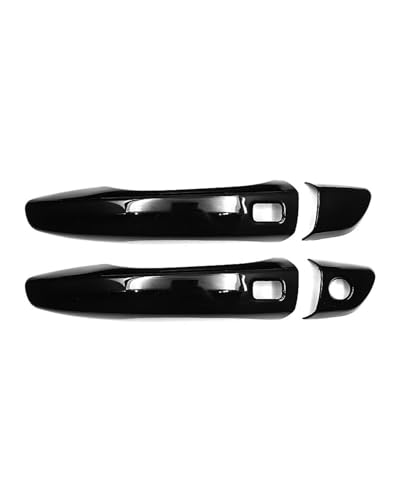 HGYFS5 Scratch Protection Kompatibel Mit Peugeot 2008 2020-2023 Einloch Dual Smart Türgriff Mit Dekorationsrahmen Und Schalenzieher Kratzschutz-Set Anti-Scratch Covers(2 doors bright black) von HGYFS5