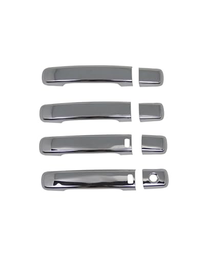HGYFS5 Scratch Protection Kompatibel Mit Qashqai 2008-2015 Verchromte Türgriffabdeckung Einloch Kratzfest Türschalen-Schutz Anti-Scratch Covers(High configuration) von HGYFS5