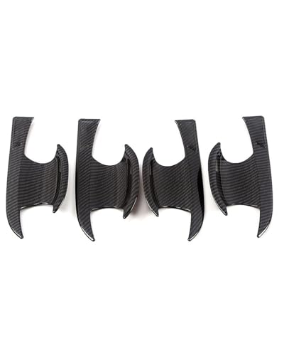 HGYFS5 Scratch Protection Kompatibel Mit Superb B8 2016-2022 Bohrungsfreie Türgriffabdeckung Kratzschutz Dekorfolie Für Türschalen Ohne Bohren Anti-Scratch Covers(Blade door bowl carbon fiber) von HGYFS5