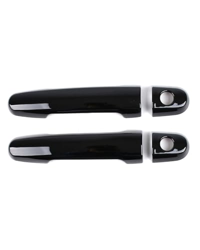 HGYFS5 Scratch Protection Kompatibel Mit Toyota Fortuner 2004-2015 Doppelloch Türgriff Außentürschalenzuggriff Dekorative Nachrüstzubehör Anti-Scratch Covers(2 doors bright black) von HGYFS5