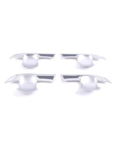 HGYFS5 Scratch Protection Kompatibel Mit Toyota Harrier 2022-2024 Einloch Türgriffschalen-Set Mit 3D-Kratzschutzleiste Und Karosserieprofil Anti-Scratch Covers(Blade door bowl plating) von HGYFS5