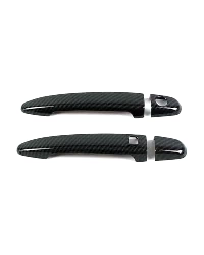 HGYFS5 Scratch Protection Kompatibel Mit Toyota Highlander 2008-2013 1-fach Intelligente Türgriffverkleidung Mit Einzelloch Chromzierleiste Anti-Scratch Covers(2 doors carbon fiber pattern) von HGYFS5